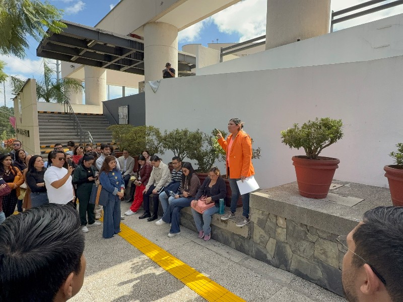 En protesta, empleados judiciales denuncian carencias y hostigamiento En protesta, empleados judiciales denuncian carencias y hostigamiento