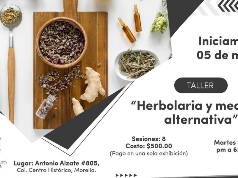 En puerta taller de Herbolaria y Medicina Preventiva en IMMUJERIS