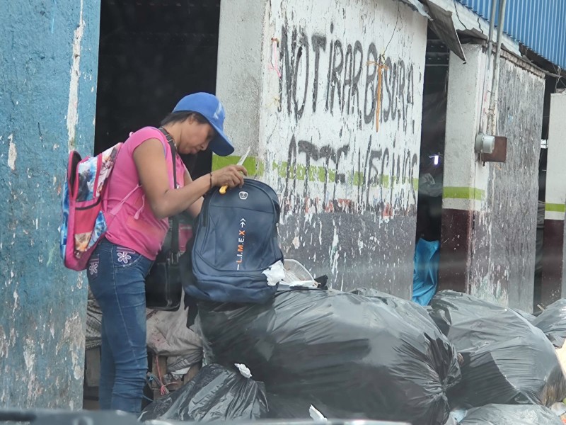 ¿En qué territorios de Tehuacán hay más distribución de recicladores?