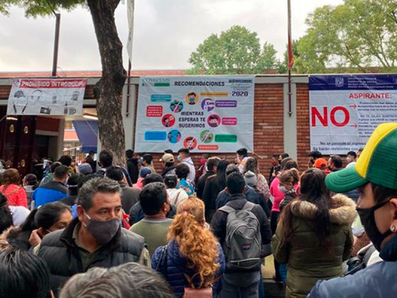 En semáforo naranja, aplican examen Comipems 2020