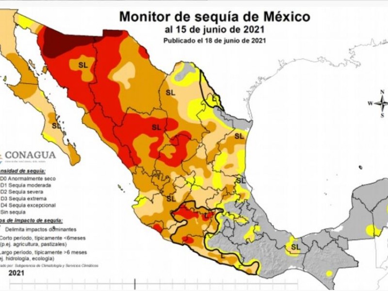 En sequía severa 11 municipios de Veracruz