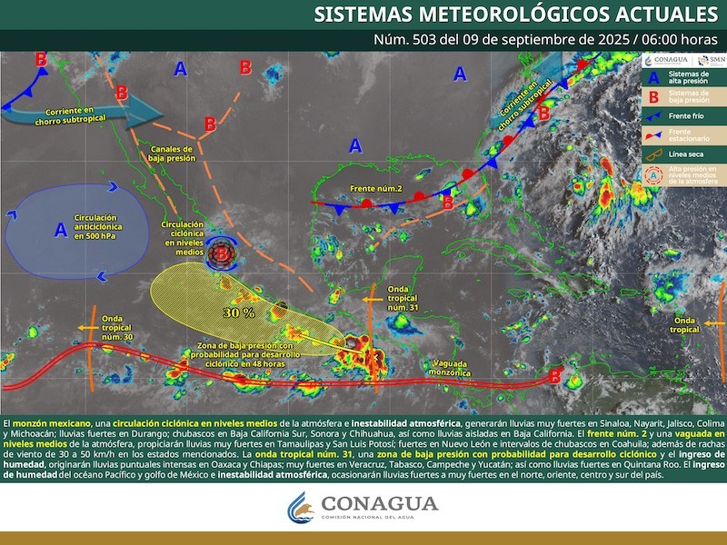 En Toluca esperamos tormentas por la tarde