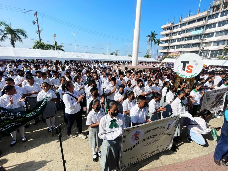 En Tuxpan se conmemoró la creación de Telesecundarias