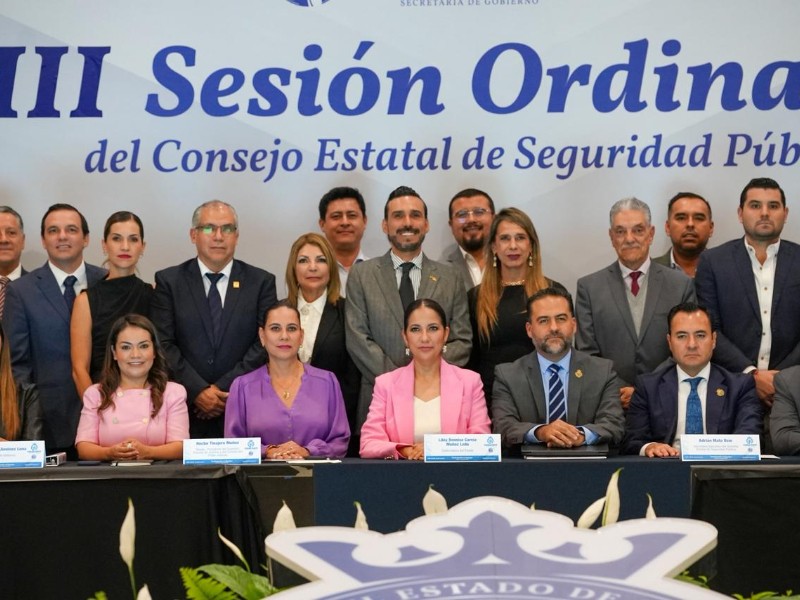 Encabeza Gobernadora 3ra. Sesión Ordinaria del Consejo Estatal de Seguridad Pública