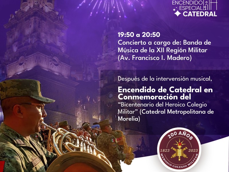 Encendido de Catedral será en Conmemoración 