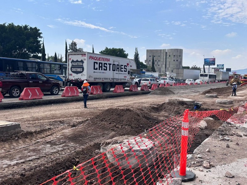 Encharcamientos no afectaron obras en Paseo 5 de Febrero