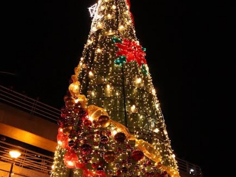 Encienden árbol navideño dando inicio a fiestas decembrinas
