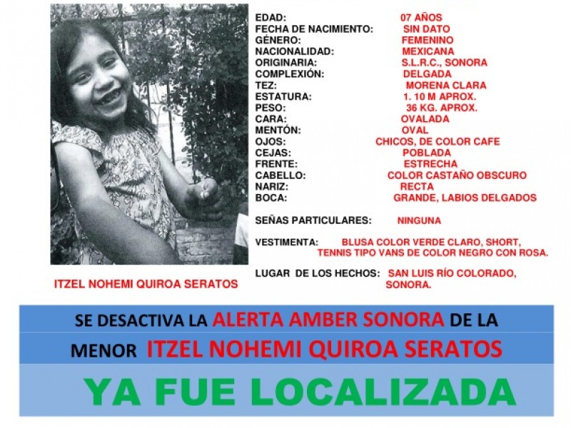 Encuentran a Itzel sin vida