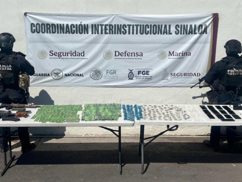 Encuentran armas y droga en el Centro Penitenciario Aguaruto, en Culiacán