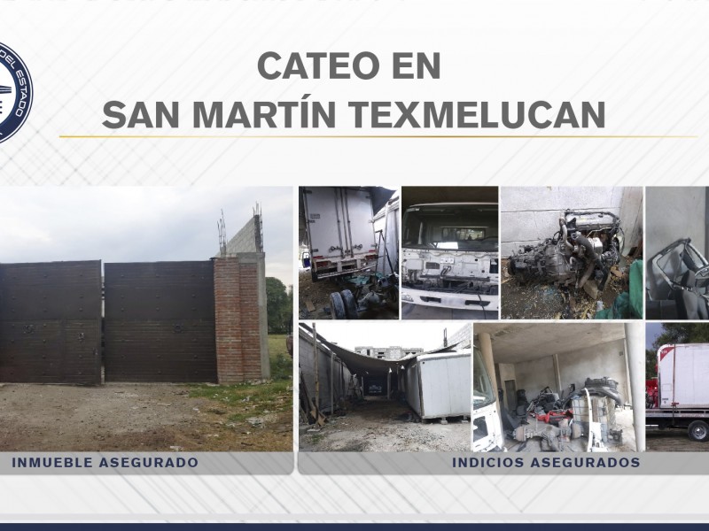 Encuentran autopartes robadas en inmueble de San Martín