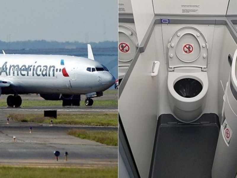 Encuentran feto sin vida en baño de avión