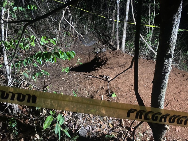 Encuentran fosa clandestina en San Andrés, Tepic Nayarit