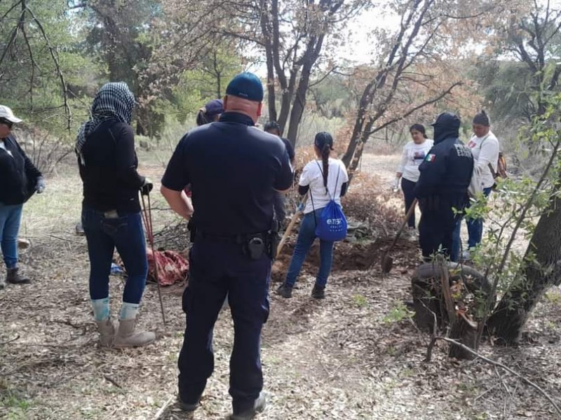 Encuentran grupos de buscadoras restos óseos