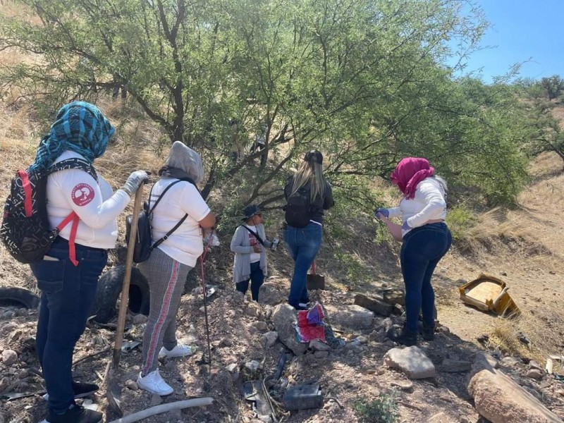 Encuentran Madres Buscadoras tres cuerpos en Nogales