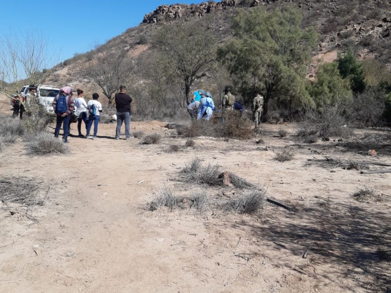 Encuentran restos humanos calcinados: Buscadoras