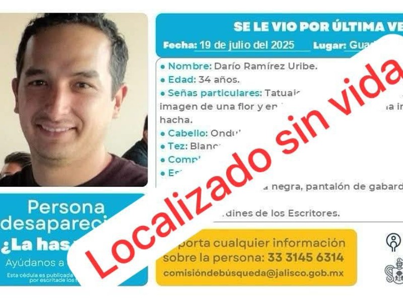 Encuentran sin vida a hijo de profesores de UdeG