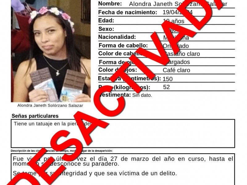 Encuentran sin vida a mujer que estaba desaparecida