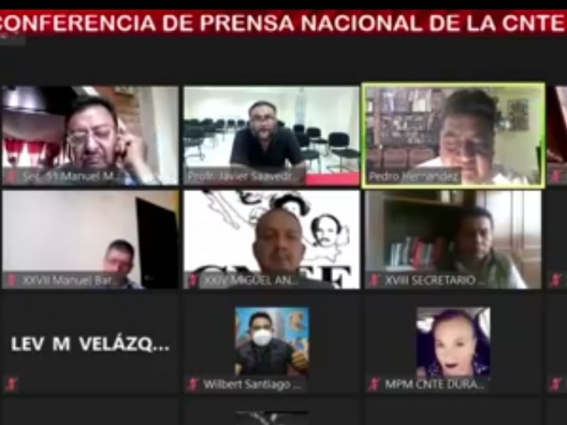 Encuesta nacional CNTE en contra de regreso a clases presenciales