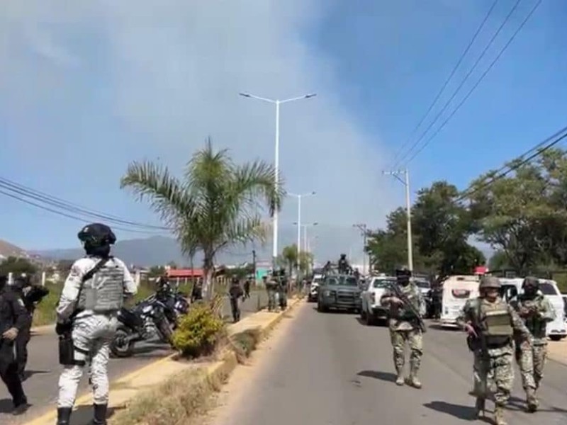 Enfrentamiento armado en Santa Cruz Xoxocotlán