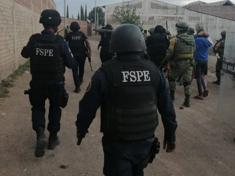 Enfrentamiento entre FSPE y. criminales en Celaya