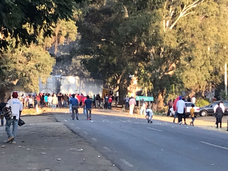 Enfrentamiento entre granaderos y habitantes de Huancito
