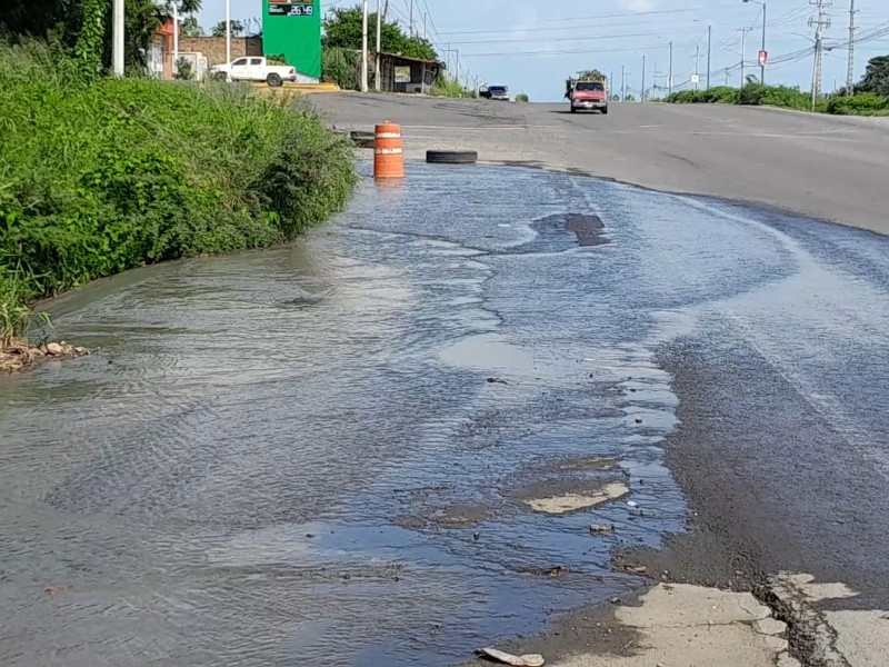 Enorme cochinero de Ciapacov en avenida J. Merced Cabrera