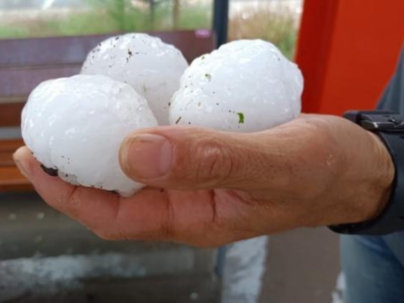 Enorme granizo mata a bebé durante tormenta en España