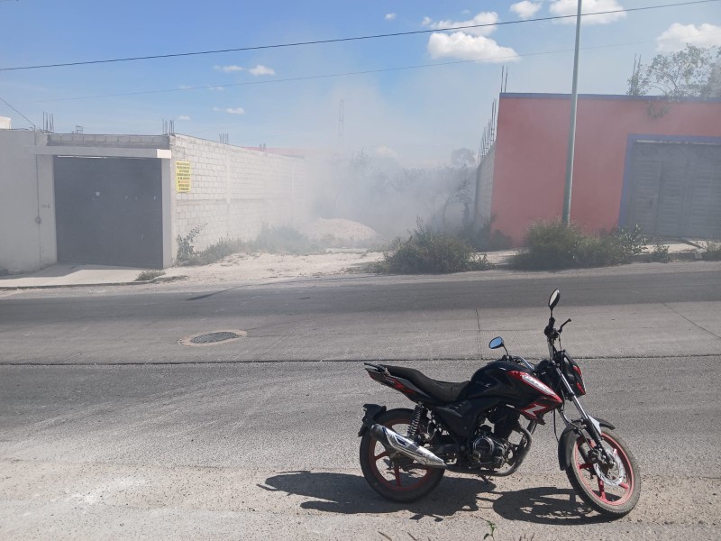 Enorme incendio de maleza agiliza a bomberos