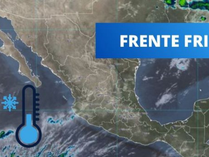 Entra primer frente frío de la temporada