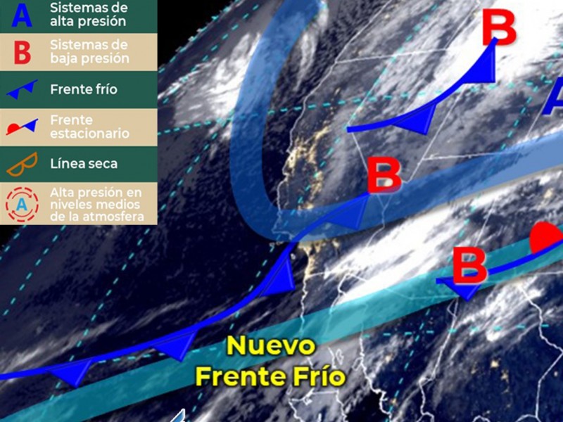 Entrarán dos frentes frios a Sonora