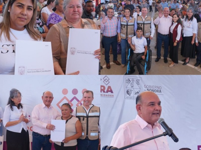 Entrega Alcalde títulos de propiedad