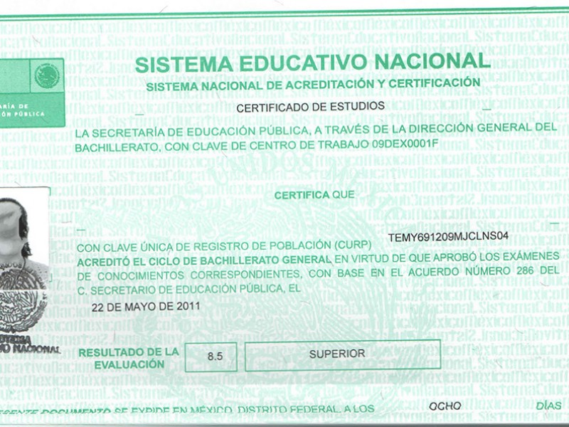 Entrega de certificados escolares se aplaza 3 meses