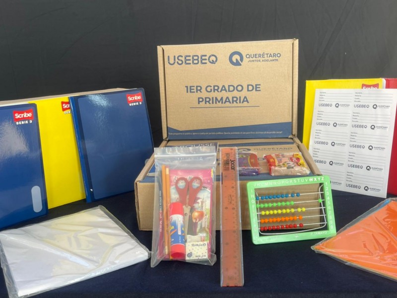 Entrega de útiles escolares arranca el 29 de Agosto