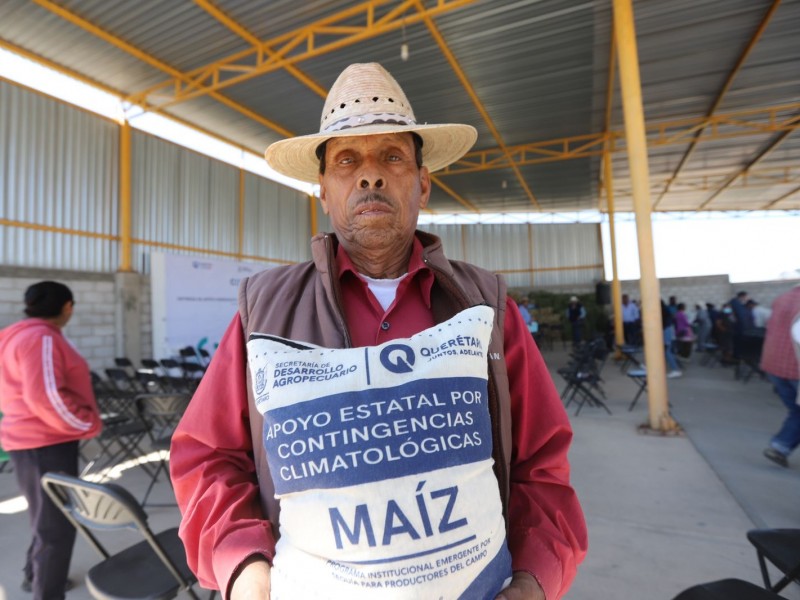 Entrega SEDEA 28 toneladas de maíz a productores de Tolimán