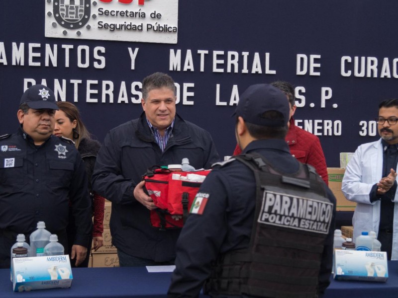 Entrega SSP medicamentos y material de curación al Grupo “Panteras”