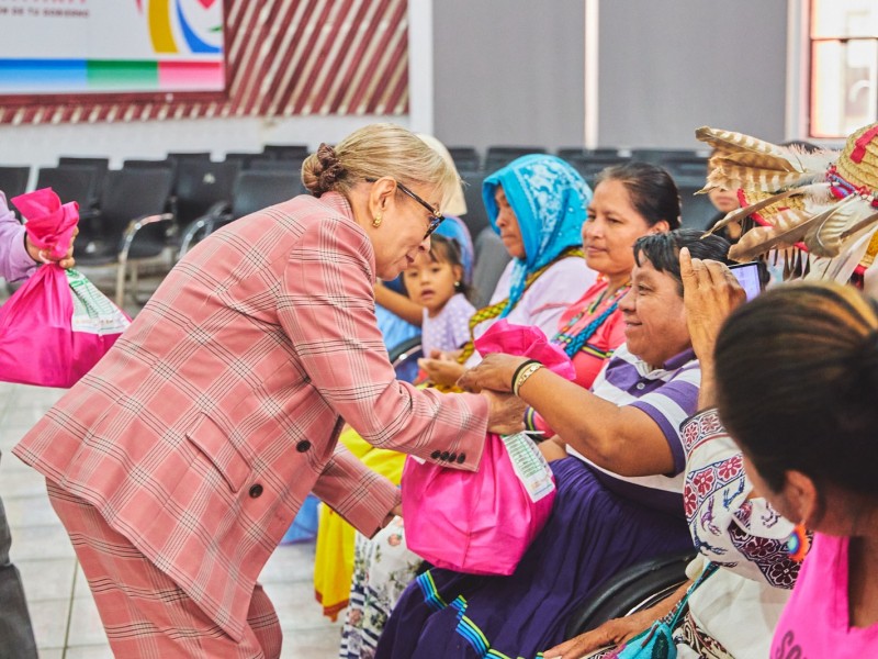 Entregan apoyos alimentarios a comunidades indígenas afectadas por Lidia