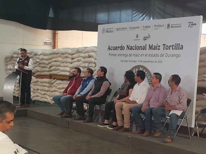 Entregan maíz a precio preferencial en Durango; kilo de tortilla bajará 5%
