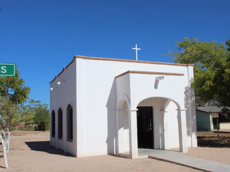 Entregan nueva iglesia católica en Las Flores Álamos