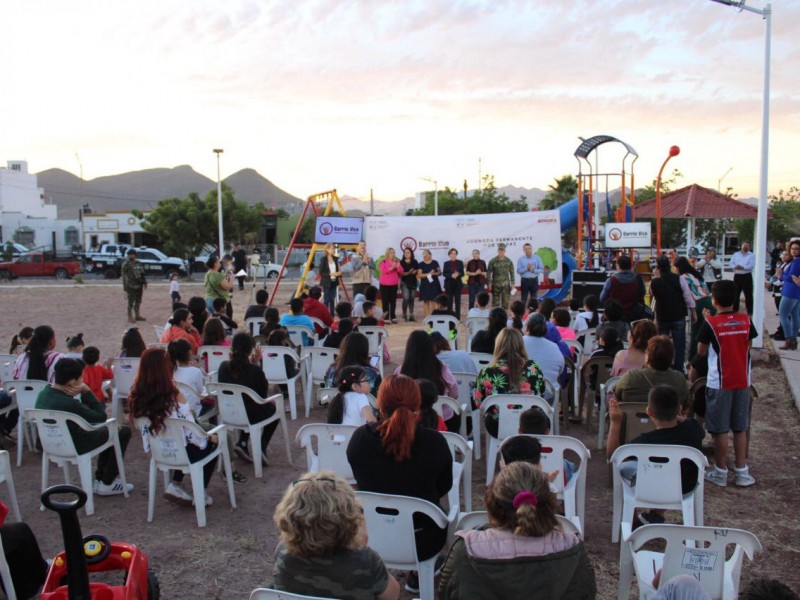 Entregan parque rehabilitado en 