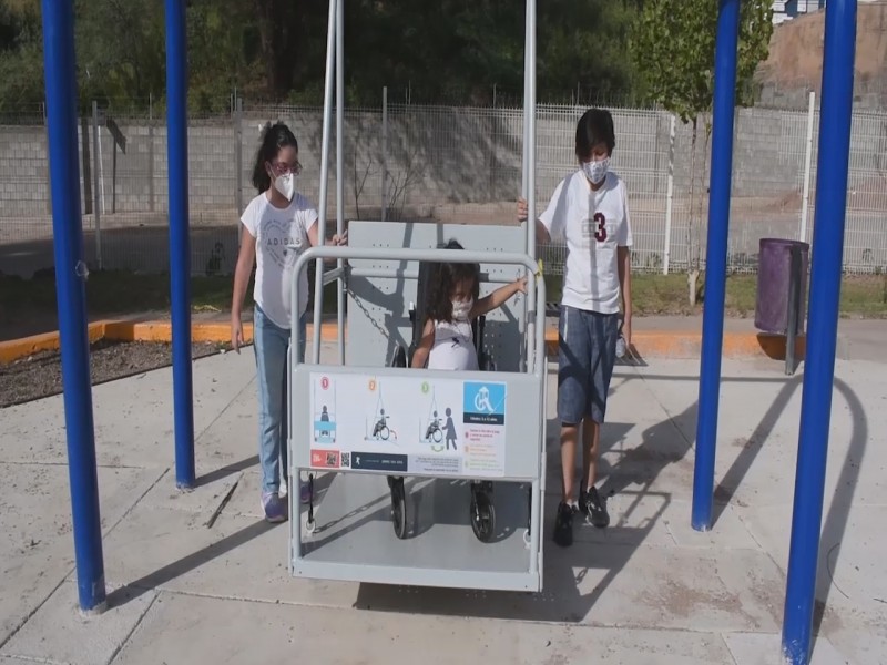 Entregan primer parque inclusivo para niños con discapacidad