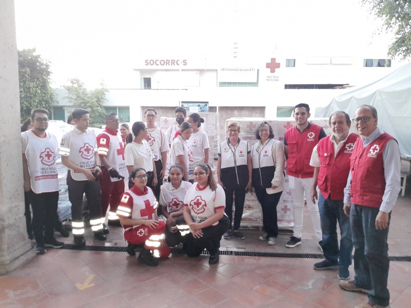 Envía la Cruz Roja Michoacán 30 toneladas de ayuda a