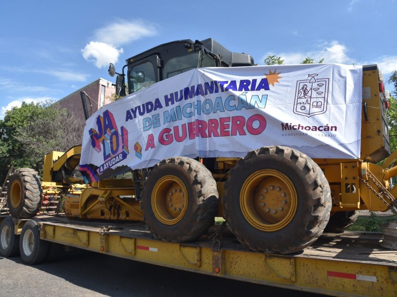 Envían más maquinaria a Guerrero