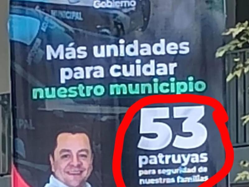 Error ortográfico marca publicidad del segundo informe municipal de Texmelucan