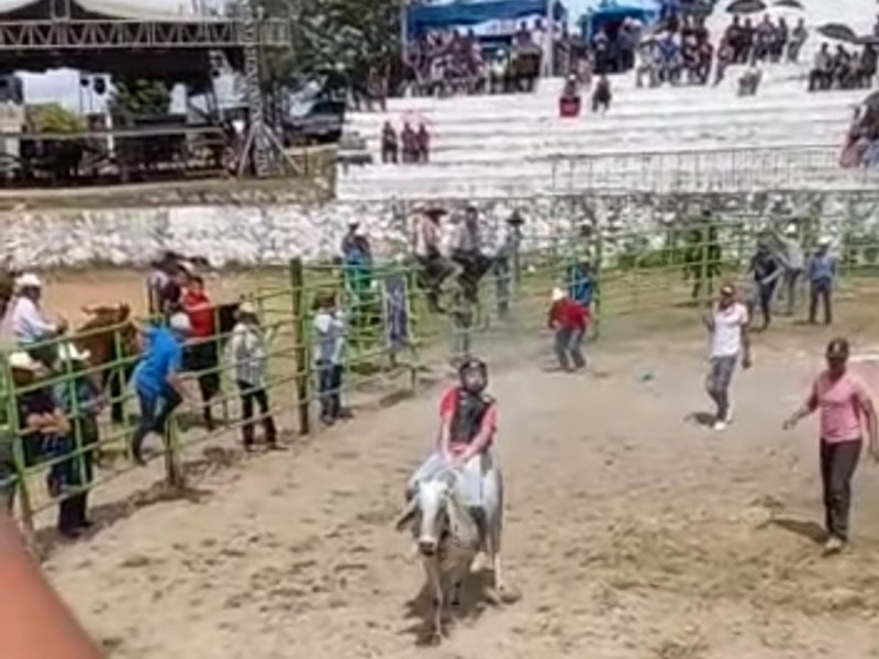 Escapa Toro de jaripeo en ejido La Labor