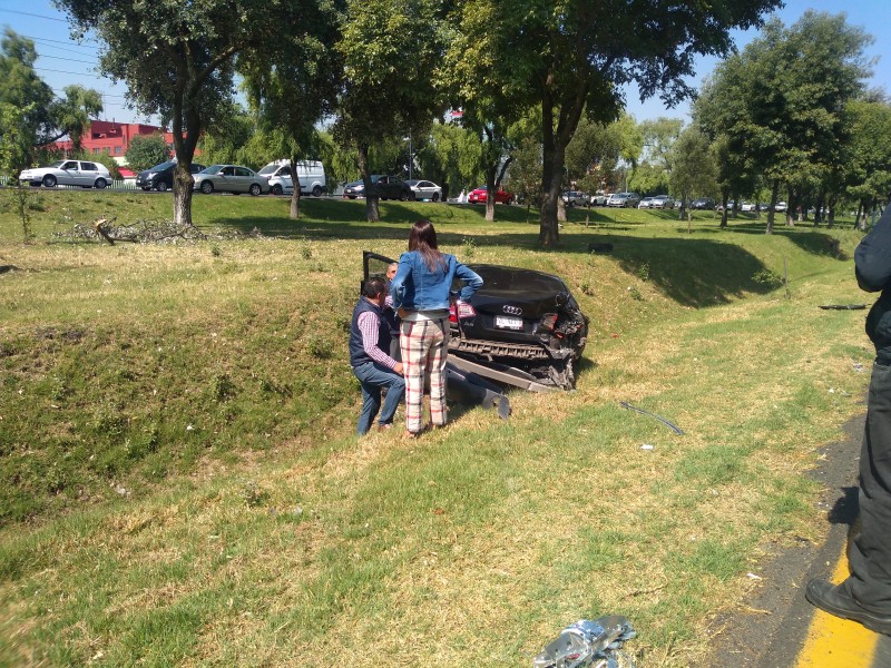 Se registra accidente en Paseo Tollocan