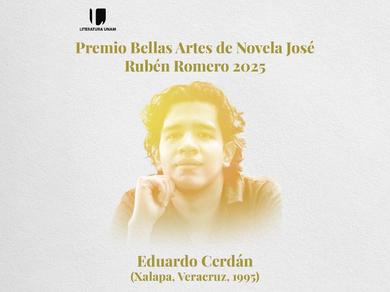 Escritor xalapeño gana el Premio Bellas Artes de Novela 2025