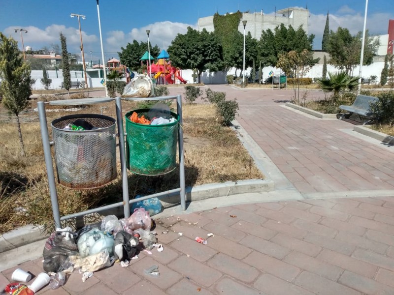 Está en abandono parque del fraccionamiento Chapultepec