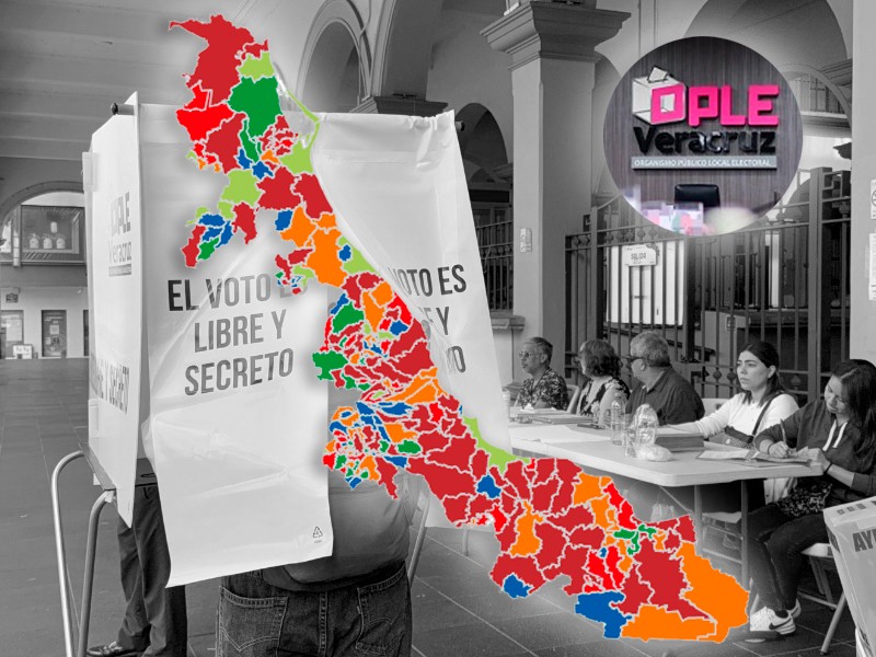 Esta es la distribución de ayuntamientos por partido en Veracruz