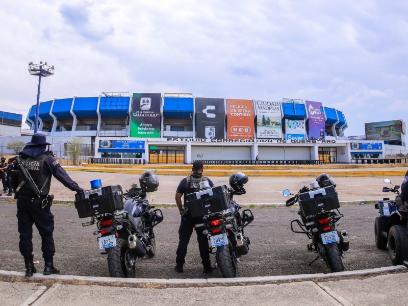 Estadio Corregidora blindado por operativo para Querétaro vs Atlas