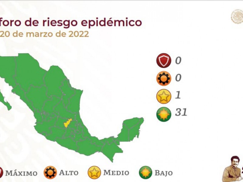 Estado de Veracruz se mantiene en Verde en Semáforo Epidémico